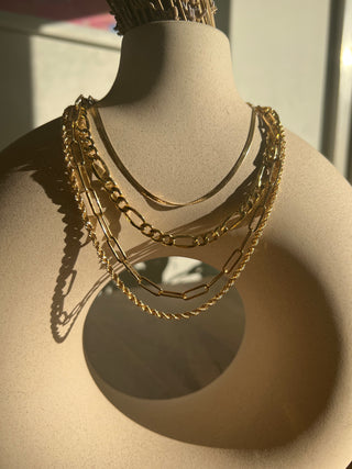 Paperclip Gold Chain Necklace